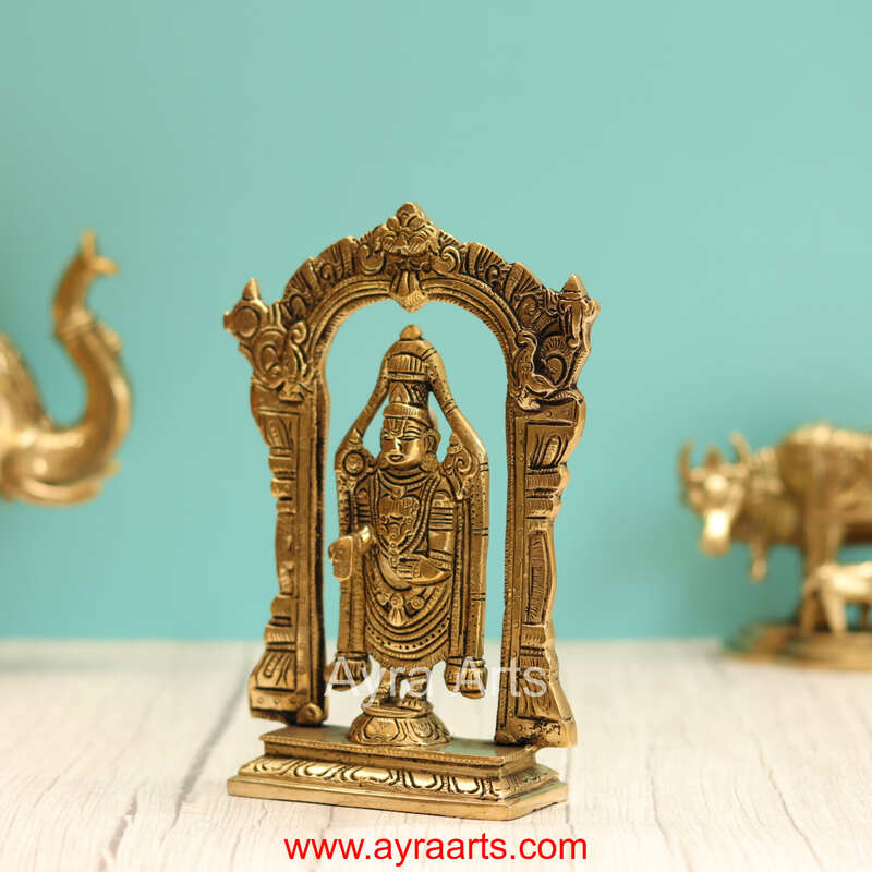 Brass Tirupati Balaji - 7.5 Inch Height