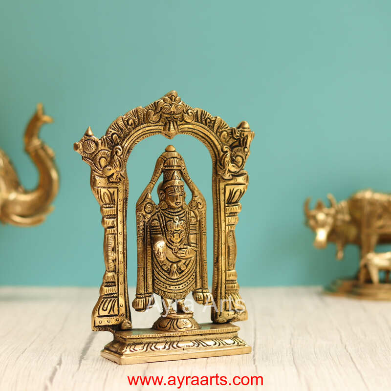 Brass Tirupati Balaji - 7.5 Inch Height