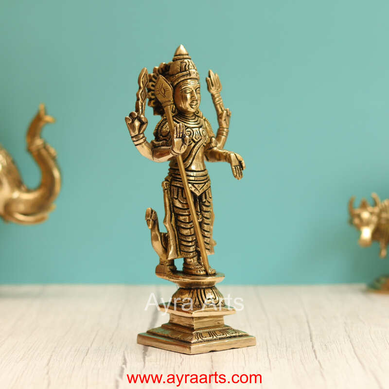Brass Subramanya Swamy  - 9 Inch Height
