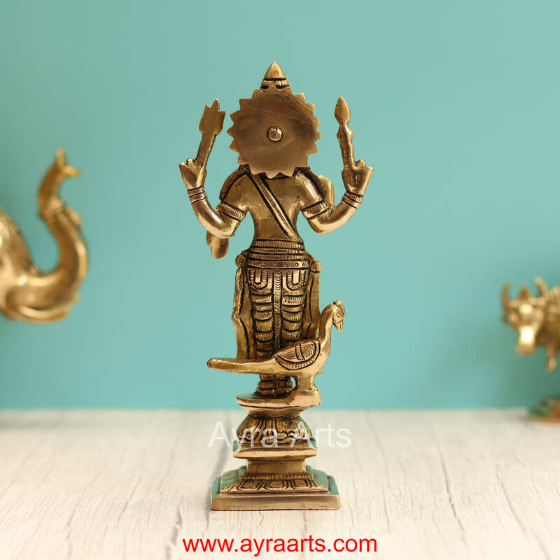 Brass Subramanya Swamy  - 9 Inch Height