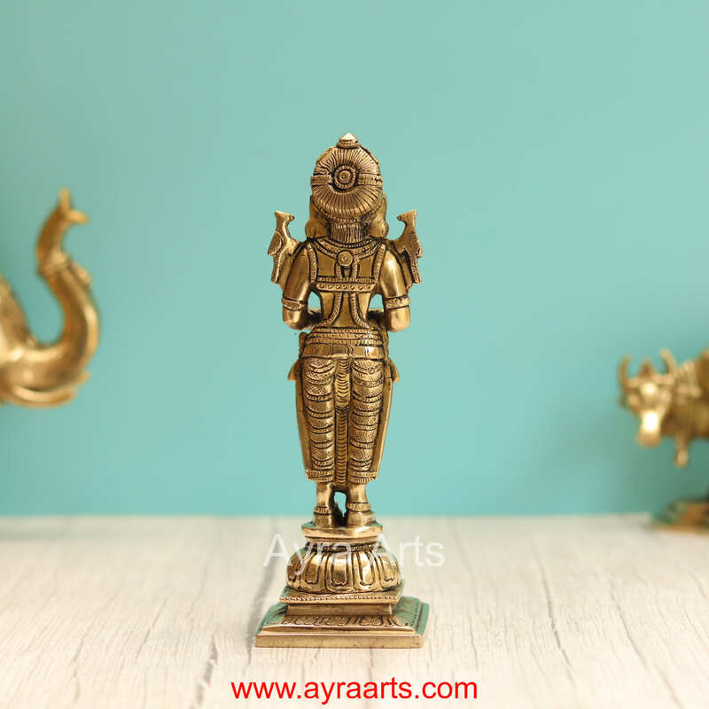 Brass Deep Lady Deepa Lakshmi - 8.2 Inch Height
