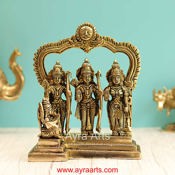 Brass Ram Darbar - 9 Inch Height