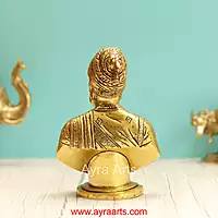 Brass Chatrapathi Shivaji Maharaja - 8 Inch Height