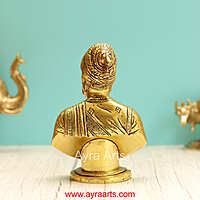 Brass Chatrapathi Shivaji Maharaja - 8 Inch Height