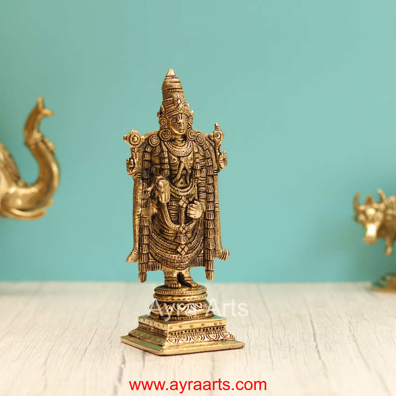 Brass Tirupati Balaji- 8 Inch Height