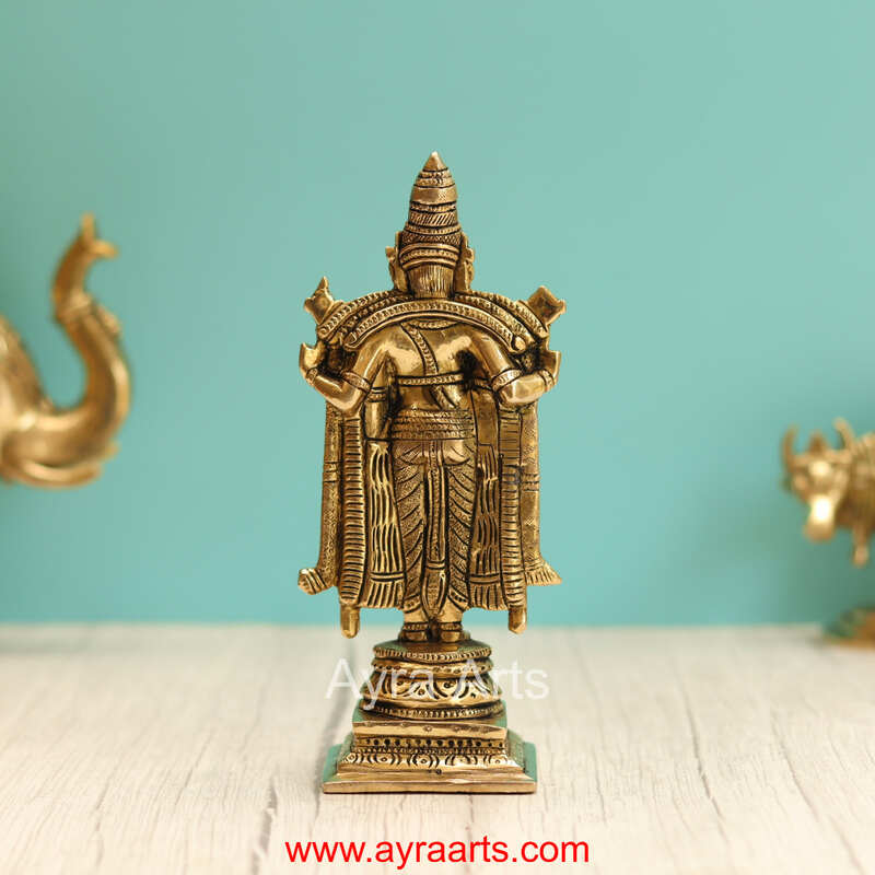 Brass Tirupati Balaji- 8 Inch Height