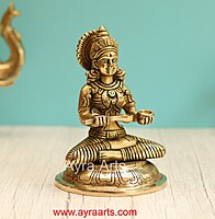 Brass Annapurna Devi Idol - 6.5 Inch Height