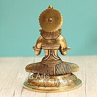 Brass Annapurna Devi Idol - 6.5 Inch Height