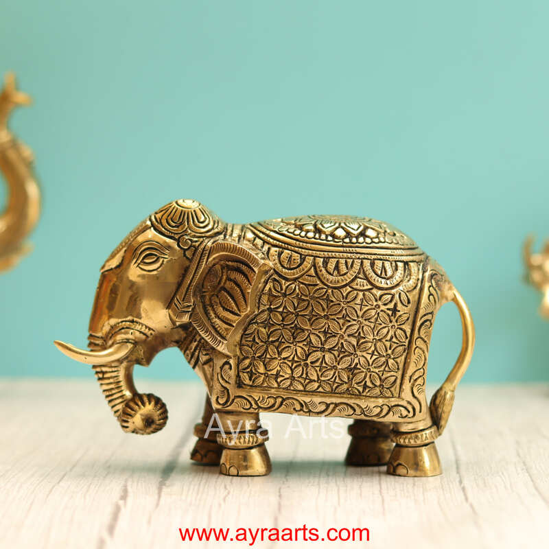 Brass Elephant  - 5 Inch Height
