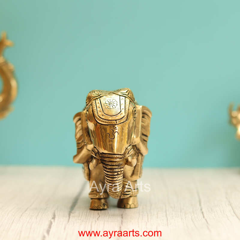 Brass Elephant  - 5 Inch Height