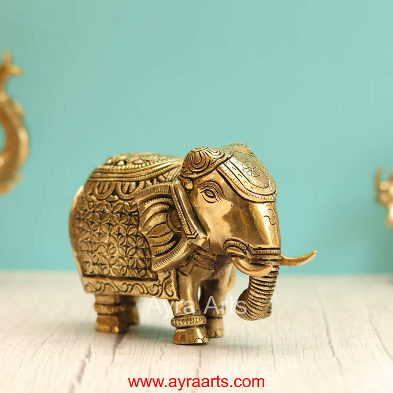 Brass Elephant  - 5 Inch Height