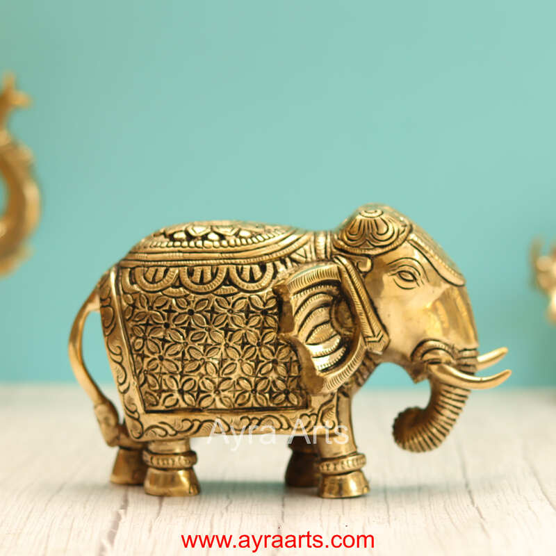 Brass Elephant  - 5 Inch Height