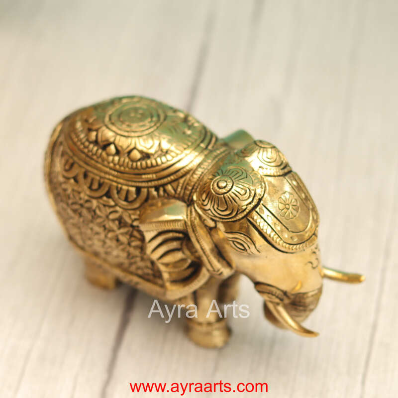 Brass Elephant  - 5 Inch Height