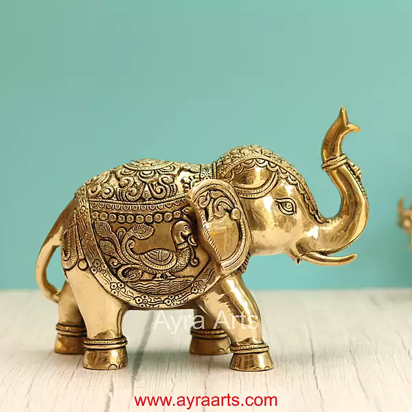 Brass Elephant - 7.2 Inch Height