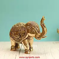 Brass Elephant  - 7.2 Inch Height