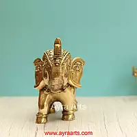 Brass Elephant  - 7.2 Inch Height