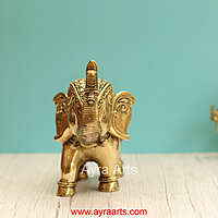 Brass Elephant  - 7.2 Inch Height