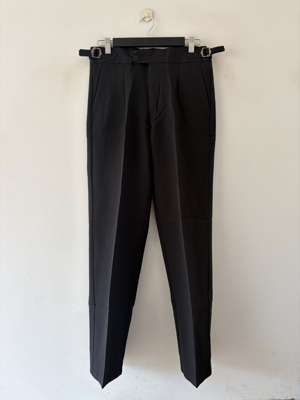 Charcoal black gurkha pants