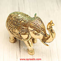 Brass Elephant  - 7.2 Inch Height