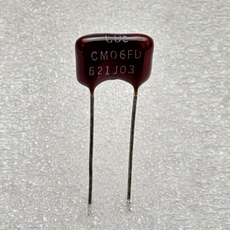 Copy of CDE - Silver Mica Capacitors 620pF 500V 5% Radial-Leaded - CM06FD621J03 Copy of CDE - Silver Mica Capacitors 620pF 500V 5% Radial-Leaded - CM06FD621J03