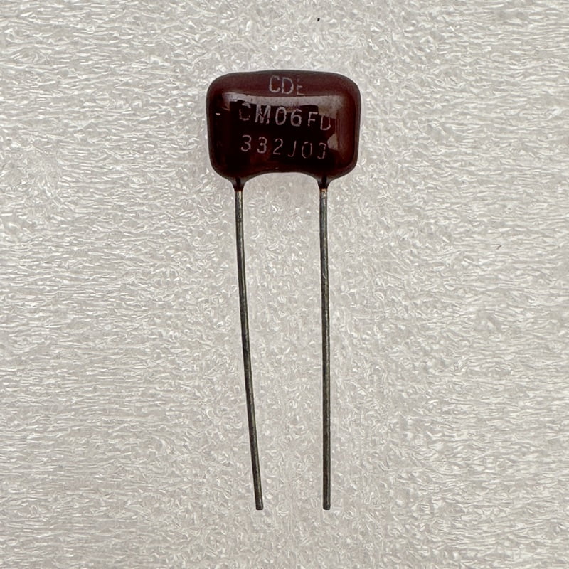 CDE - Silver Mica Capacitors 3300pF 500V 5% Radial-Leaded - CM06FD332J03 CDE - Silver Mica Capacitors 3300pF 500V 5% Radial-Leaded - CM06FD332J03