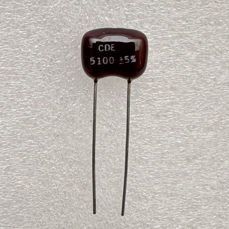 CDE - Silver Mica Capacitors 5100pF 500V 5% Radial-Leaded - CDE5100 CDE - Silver Mica Capacitors 5100pF 500V 5% Radial-Leaded - CDE5100