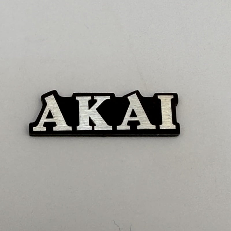 Replacement Metal Logo for AKAI - ML-AKI-01 Replacement Metal Logo for AKAI - ML-AKI-01