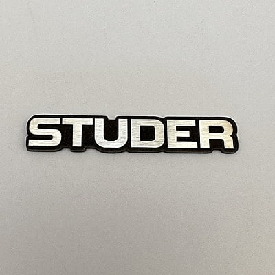 Replacement Metal Logo for STUDER - ML-SDR-01 Replacement Metal Logo for STUDER - ML-SDR-01