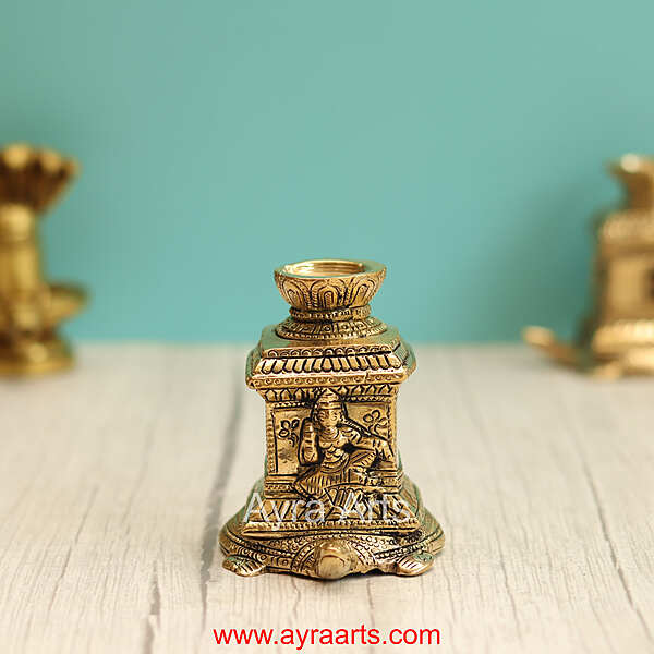 Brass Tortoise Tulasi Diya - 3.5 Inch Height