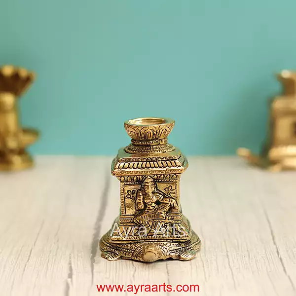 Brass Tortoise Tulasi Diya - 3.5 Inch Height