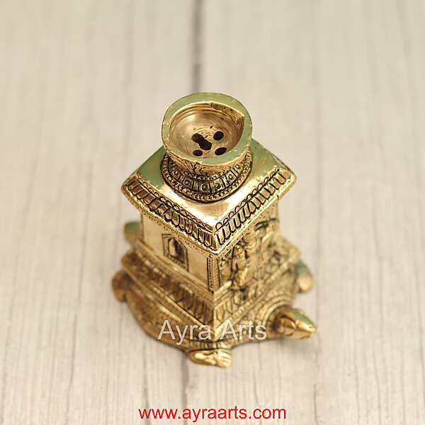 Brass Tortoise Tulasi Agardhan - 3.5 Inch Height