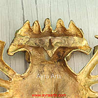 Brass Panchmukkhi Anjaneya Hanuman - 13 Inch Height
