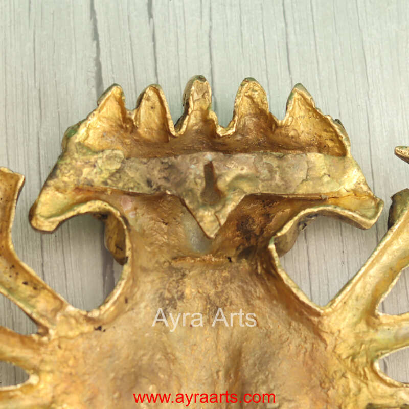 Brass Panchmukkhi Anjaneya Hanuman - 13 Inch Height