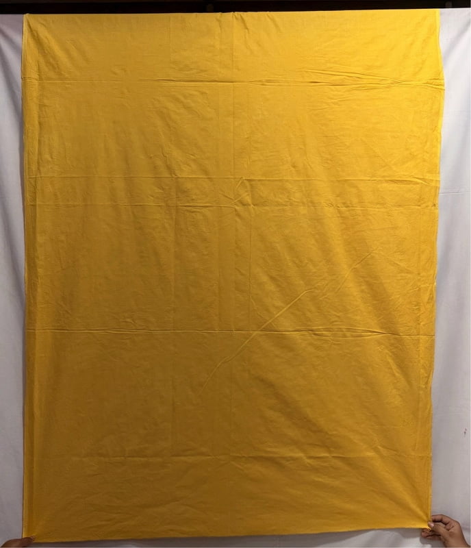 Kala Sanskruti All Over Golden Color Heavy Cotton Satin Bandhani Dress With Work 2.5 M (Each Piece) Elegant Traditional Wear Dress Material for Women