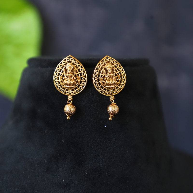 Gold Plated Traditional Lakshmi Earing