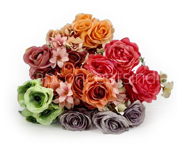 Rose Bunch with Flowers & Fern