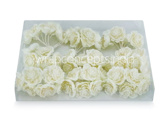 Glitter Flower - Ivory