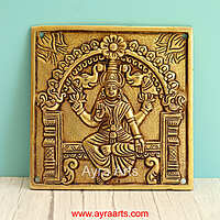Brass Asta Lakshmi Wall Plates Set - 6.5 Inch Height