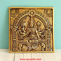 Brass Asta Lakshmi Wall Plates Set - 6.5 Inch Height