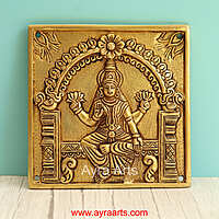 Brass Asta Lakshmi Wall Plates Set - 6.5 Inch Height