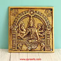 Brass Asta Lakshmi Wall Plates Set - 6.5 Inch Height