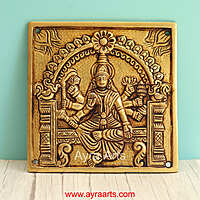 Brass Asta Lakshmi Wall Plates Set - 6.5 Inch Height