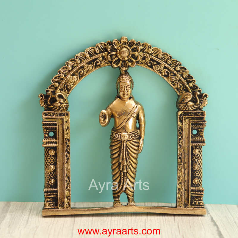 Brass Dashavthar Wall Plates Set - 6 Inch Height