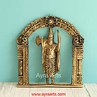 Brass Dashavthar Wall Plates Set - 6 Inch Height