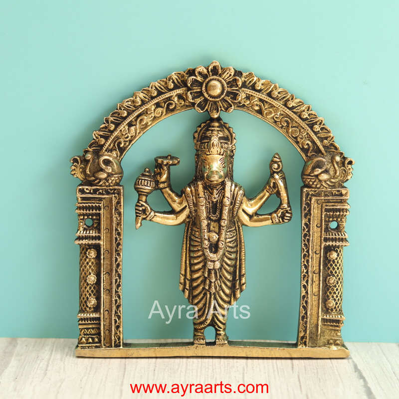 Brass Dashavthar Wall Plates Set - 6 Inch Height