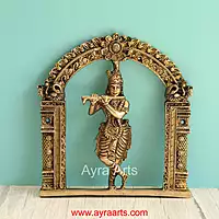 Brass Dashavthar Wall Plates Set - 6 Inch Height