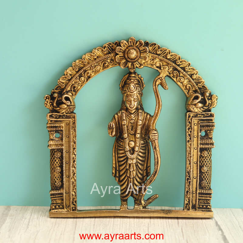 Brass Dashavthar Wall Plates Set - 6 Inch Height