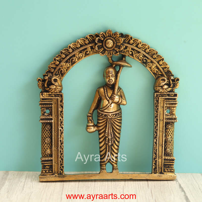 Brass Dashavthar Wall Plates Set - 6 Inch Height