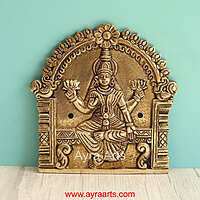 Brass Ashtalakshmi Engraved Wall Plates Set of 8 Pcs - 6 Inch Height