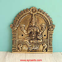 Brass Ashtalakshmi Engraved Wall Plates Set of 8 Pcs - 6 Inch Height